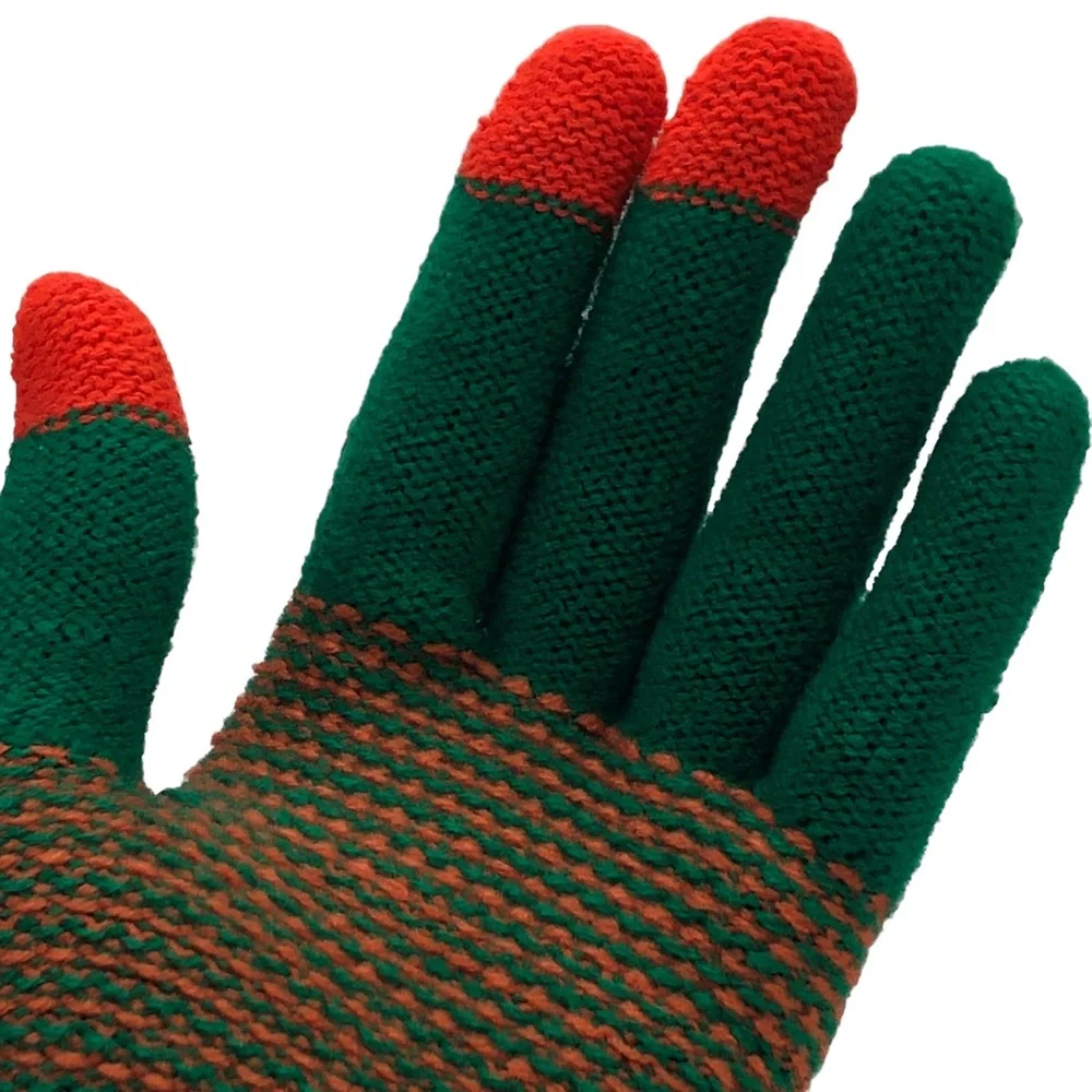 STYLINE Smart Touch Color Block Pattern Gloves -OS fits up to Large